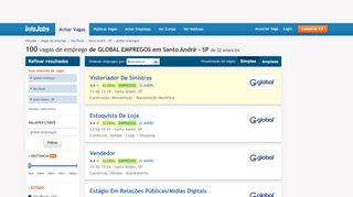 
                            6. Vagas de Emprego de GLOBAL EMPREGOS em Santo André - SP ...