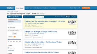 
                            4. Vagas de Emprego de Grupo Cetefe | InfoJobs