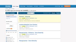 
                            6. Vagas de Emprego de LUANDRE | InfoJobs