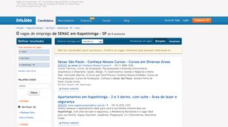 
                            11. Vagas de Emprego de SENAC em Itapetininga - SP | InfoJobs