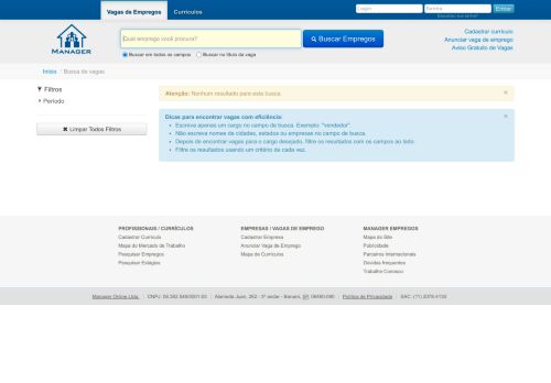 
                            5. Vagas de Emprego: LOGIN RH - Manager Empregos