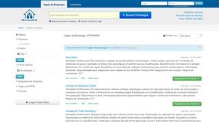 
                            10. Vagas de Emprego: STARWEB INTERNET - Manager Empregos