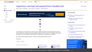 
                            1. Vagrant box: can't login with password from VirtualBox GUI - Stack ...
