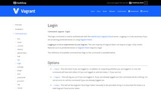
                            5. vagrant login - Command-Line Interface - Vagrant by HashiCorp