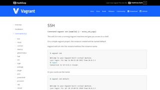 
                            4. vagrant ssh - Command-Line Interface - Vagrant by HashiCorp