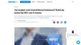 
                            10. Vai acabar com investidores humanos? Robô da bolsa faz 68% em ...