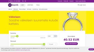 
                            8. Väikelaen - Info ja kalkulaator - Inbank