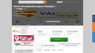 
                            2. Vainavi Broadband(compny Changed), Kukatpally - Broadband ...