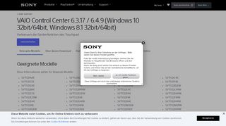 
                            9. VAIO Control Center 6.3.17 / 6.4.9 (Windows 10 32bit/64bit ... - Sony