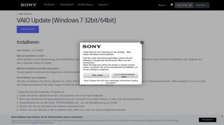 
                            1. VAIO Update (Windows 7 32bit/64bit...) | Sony DE