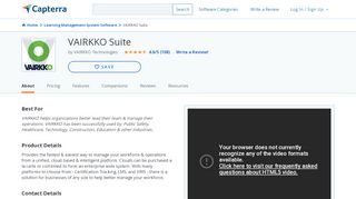 
                            12. VAIRKKO Suite Reviews and Pricing - 2019 - Capterra