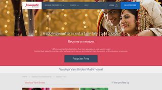 
                            8. Vaishya Vani Brides - Jeevansathi.com