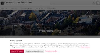 
                            2. Vakaanmelding - Universiteit van Amsterdam