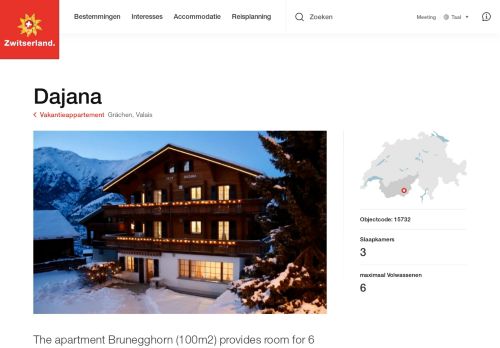 
                            10. Vakantieappartement Dajana, Grächen, Valais - Switzerland Tourism