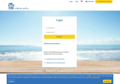 
                            8. Vakantiehuisnu.nl - Verhuurder-login