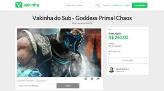 
                            13. Vakinha do Sub - Goddess Primal Chaos - Vaquinhas online ...