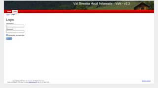 
                            11. Val Sinestra Hotel op Hoststar - Login