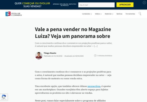 
                            12. Vale A Pena Vender no Magazine Luiza? Veja um Panorama Sobre