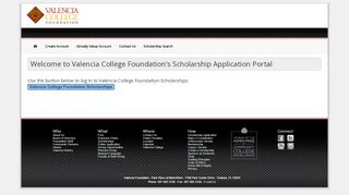 
                            7. Valencia Foundation Scholarship Application
