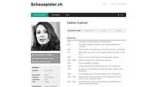 
                            5. Valérie Cuénod - Schauspieler.ch