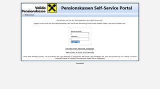 
                            10. Valida Pension AG - Pensionskassen Self-Service Portal