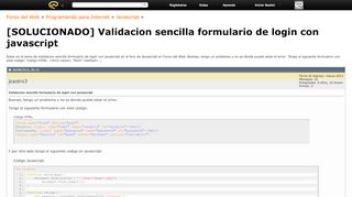 
                            6. Validacion sencilla formulario de login con javascript - Foros del Web