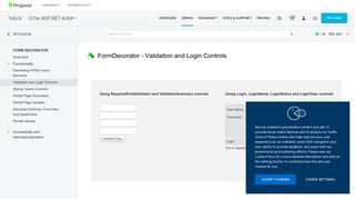 
                            1. Validation and Login Controls - Demos - Telerik