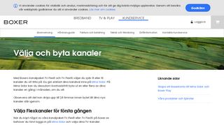 
                            3. Välja och byta kanaler - Boxer Kundservice | Boxer