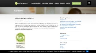 
                            9. Välkommen Fullmax - TimeWave