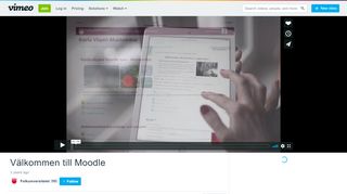 
                            5. Välkommen till Moodle on Vimeo