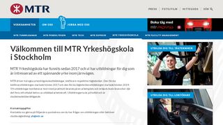 
                            6. Välkommen till MTR Yrkeshögskola i Stockholm - MTR