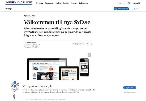 
                            5. Välkommen till nya SvD.se | SvD