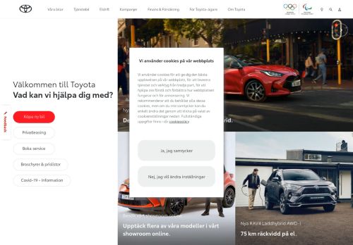 
                            3. Välkommen till Toyota Sveriges hemsida - Toyota Sverige