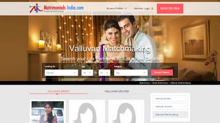 
                            5. Valluvan Matrimony - Hindu Valluvan Matrimonial for Shaadi and ...