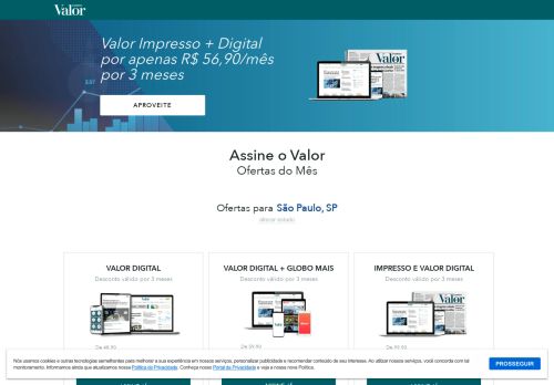 
                            4. Valor Econômico Digital - Globo Assine