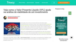 
                            9. Valor Presente Líquido (VPL): o guia mais completo da internet! - Treasy