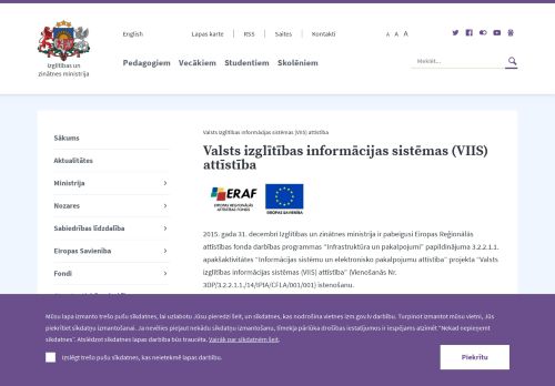 
                            2. Valsts izglītības informācijas sistēmas (VIIS) attīstība - IZM