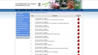 
                            6. Value Added Tax - Dept. of Sales Tax - Govt. of Assam