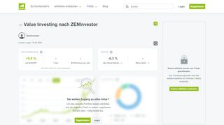 
                            5. Value Investing nach ZENInvestor | wikifolio.com
