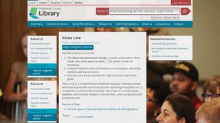 
                            13. Value Line | Multnomah County Library