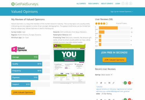 
                            12. Valued Opinions - GetPaidSurveys.com
