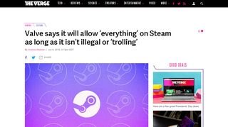 
                            9. Valve says it will allow 'everything' on Steam as long as it ...