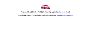 
                            10. Vamos Scholarship Application