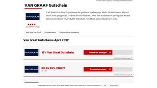 
                            10. Van Graaf Gutschein Februar 2019 | 5€ + 50% Rabatt einlösen - Stern