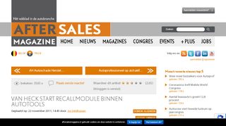 
                            13. Van Heck start recallmodule binnen Autotools - Aftersales Magazine