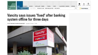 
                            7. Vancity's online banking system still down after three days | Vancouver ...