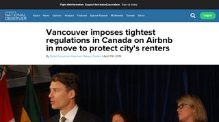 
                            9. Vancouver imposes tightest regulations in Canada on Airbnb in move ...