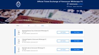 
                            5. Vancouver Whitecaps FC Tickets - The Official Ticket Exchange of the ...