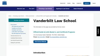 
                            10. Vanderbilt Law School | The Law School Admission Council