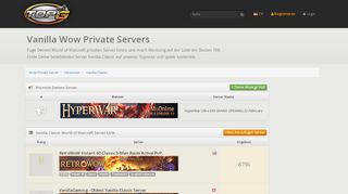 
                            13. Vanilla Classic - Wow Privater Server | TopG